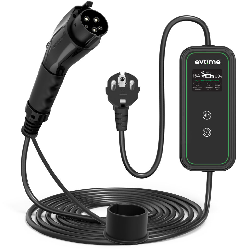 EV-Time Portable 116 Type 1 Charging Device, 1 phase, 16A, 3.7 kW