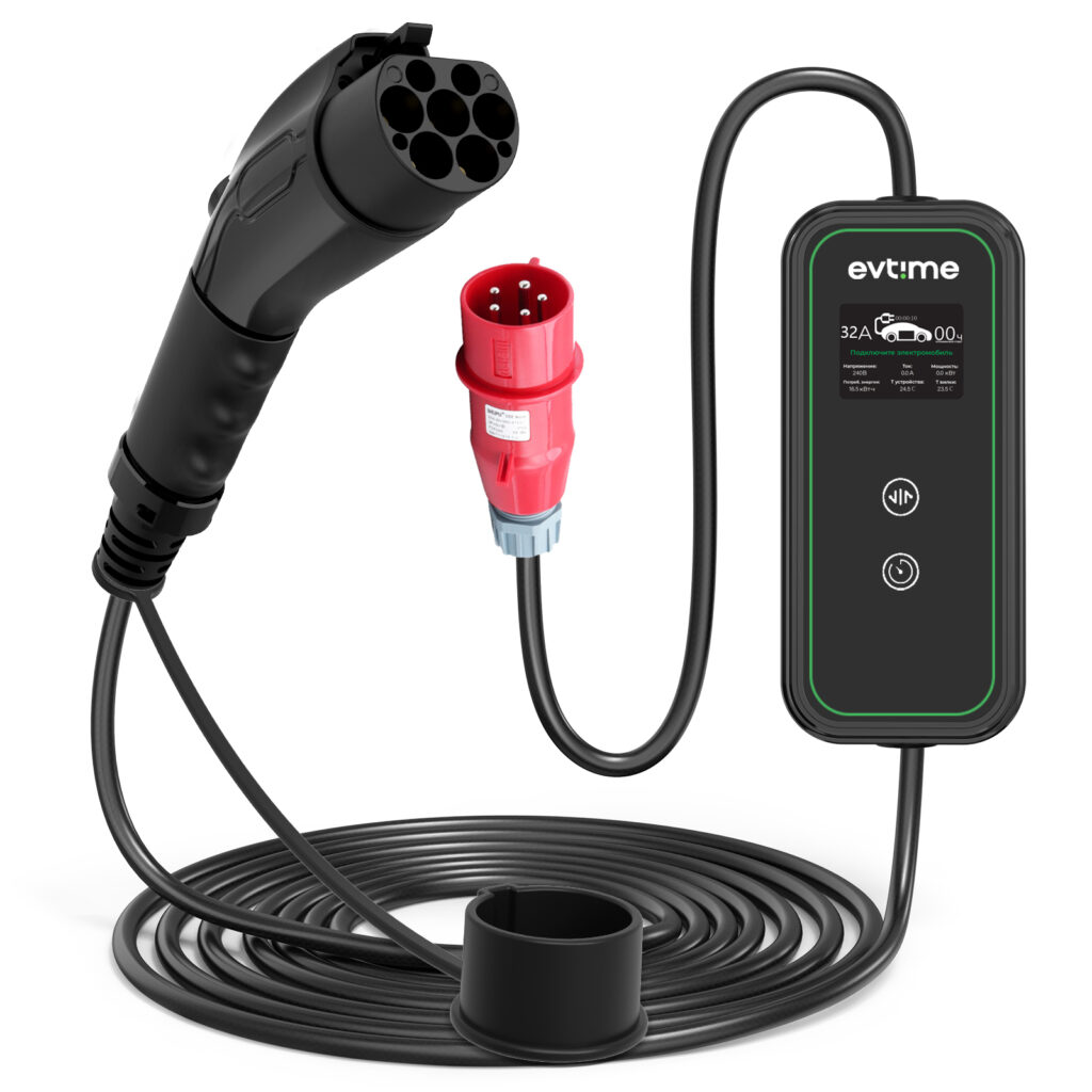 EV-Time Portable 132 GB/T Charging Device, 1 phase, 32A, 7.4 kW