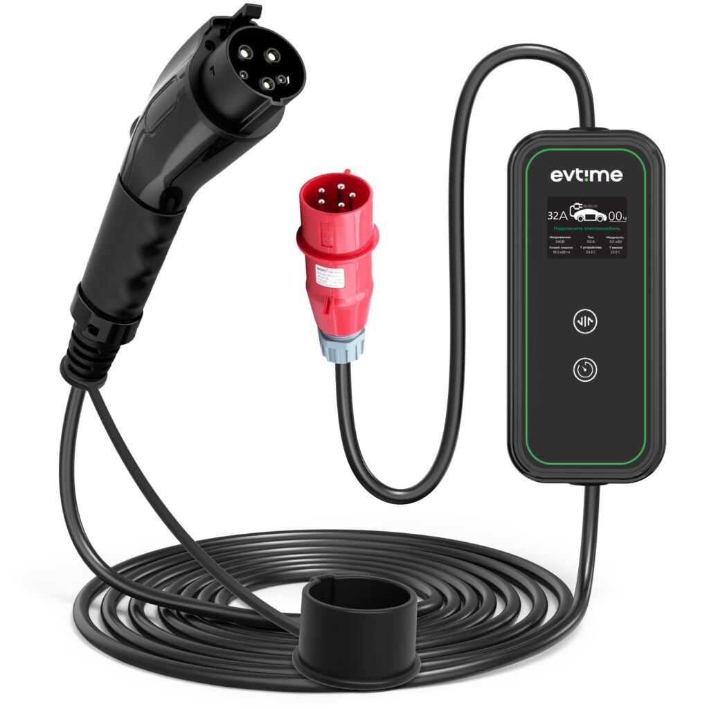EV-Time Portable 132 Type 1 Charging Device, 1 phase, 32A, 7.4 kW