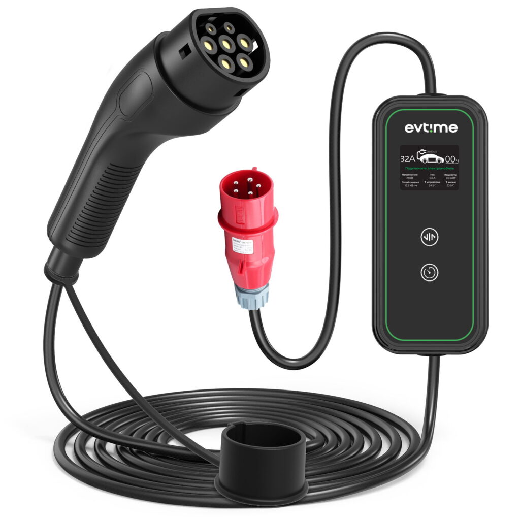 EV-Time Portable 132 Type 2 Charging Device, 1 phase, 32A, 7.4 kW