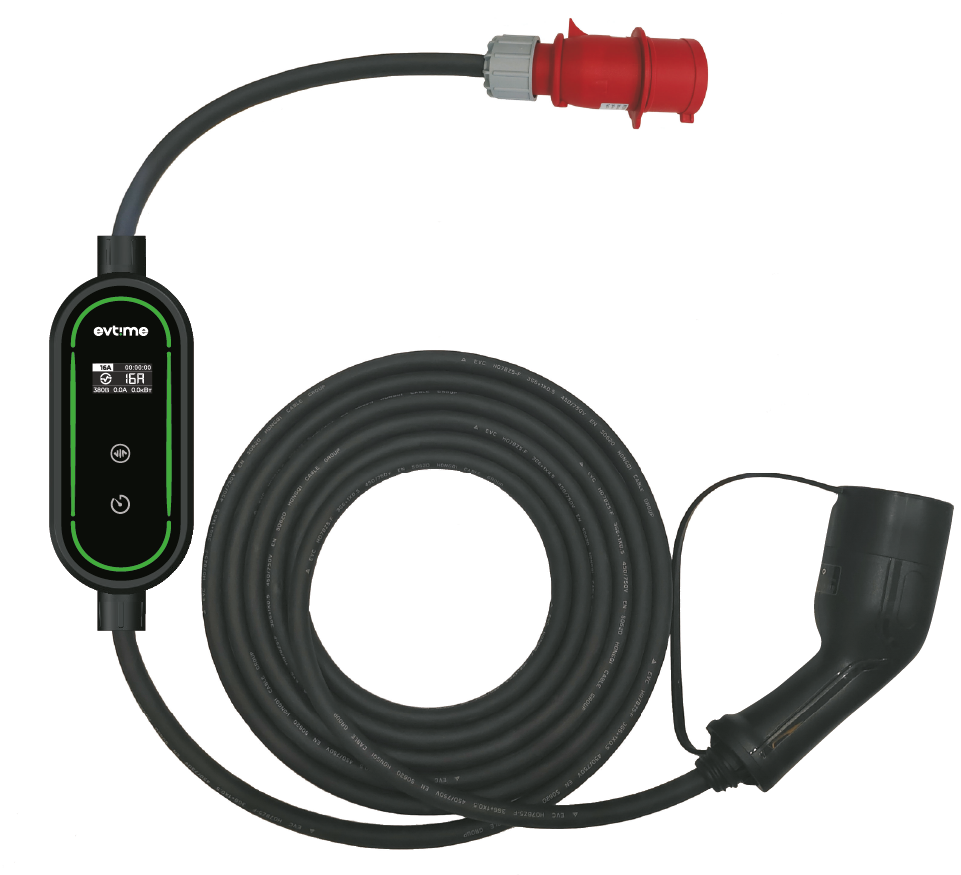Portable EV-Time Portable 316 Type 2 Charging Device, 3 phases, 16A, 11 kW