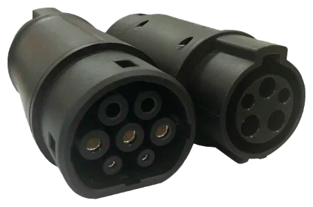 EV-Time Type1 (J1772) – Type2 (Mennekes) Adapter, 1 phase, 40A, 9 kW
